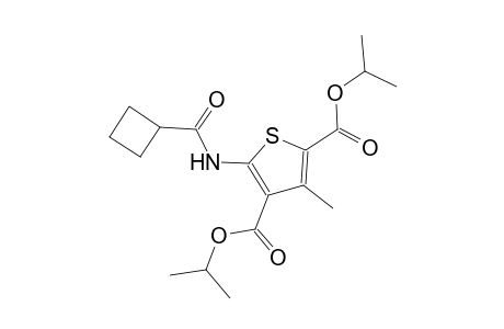diisopropyl 5-[(cyclobutylcarbonyl)amino]-3-methyl-2,4-thiophenedicarboxylate