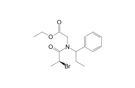 Ethyl 2-(2-bromo-N-((S)-1-phenylpropyl)propanamido)acetate