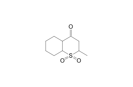 4H-1-Benzothiopyran-4-one, octahydro-2-methyl-, 1,1-dioxide