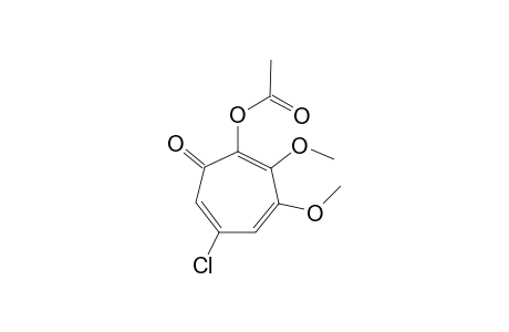 6-Chloro-3,4-dimethoxy-.alpha.-tropoloneacetate