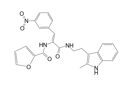 N-[(Z)-1-[2-(2-methyl-1H-indol-3-yl)ethylcarbamoyl]-2-(3-nitrophenyl)vinyl]-2-furamide