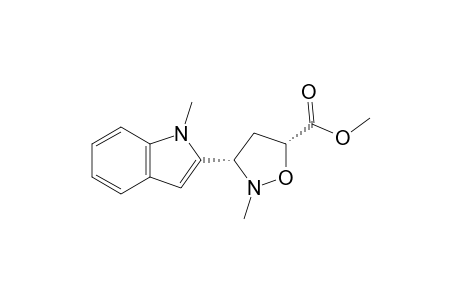 (3S*,5R*)-5-METHOXYCARBONYL-2-METHYL-3-(1'-METHYLINDOL-2'-YL)-ISOXAZOLIDINE