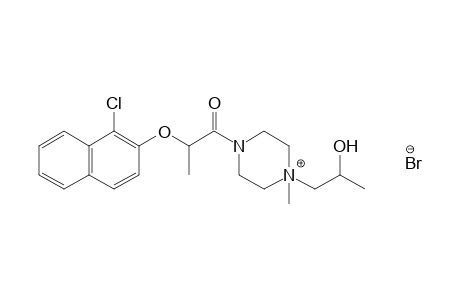 4-{2-[(1-chloro-2-naphthyl)oxy]propionyl}-1-(2-hydroxypropyl)-1-methylpiperazinium bromide
