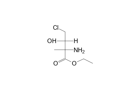 ETHYL (2R,3R)-2-AMINO-2-METHYL-3-HYDROXY-4-CHLOROBUTANOATE