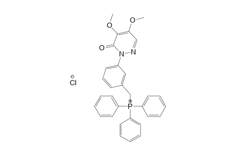 Phosphonium, [[3-(4,5-dimethoxy-6-oxo-1(6H)-pyridazinyl)phenyl]methyl]triphenyl-, chloride
