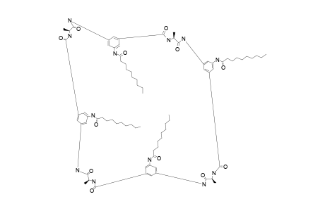 CYCLO-[TETRA-[3-(N-L-ALANYL-AMINO)-5-(N-DECANOYL-AMINO)-PHENYLCARBONYL]]