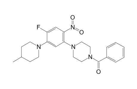 [4-[4-fluoranyl-5-(4-methylpiperidin-1-yl)-2-nitro-phenyl]piperazin-1-yl]-phenyl-methanone