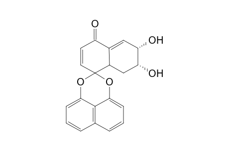 Spiro[hexahydro-6.7-dihydroxynaphthalene-1,2'-naphtho[1,8-de][1,3]dioxin]-4-one