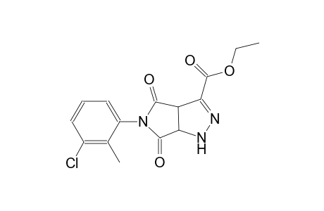 pyrrolo[3,4-c]pyrazole-3-carboxylic acid, 5-(3-chloro-2-methylphenyl)-1,3a,4,5,6,6a-hexahydro-4,6-dioxo-, ethyl ester