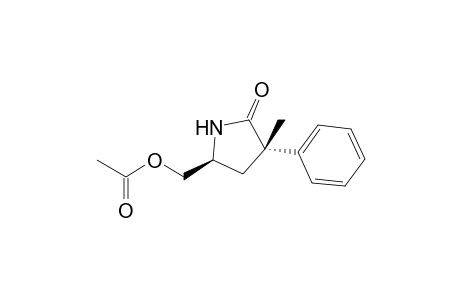 (2S,4S)-4-Methyl-4-phenyl-5-oxo-2-pyrrolidine-methanol-acetate