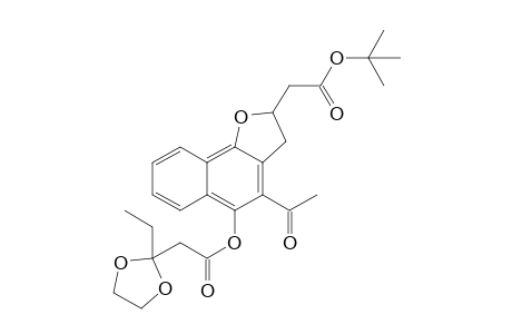 2-[4-acetyl-5-[2-(2-ethyl-1,3-dioxolan-2-yl)-1-oxoethoxy]-2,3-dihydrobenzo[g]benzofuran-2-yl]acetic acid tert-butyl ester