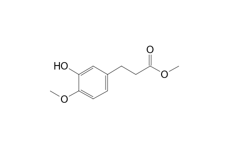 Methyl 3-(3'-hydroxy-4'-methoxyphenyl)-propionate