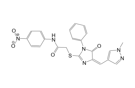 2-({(4E)-4-[(1-methyl-1H-pyrazol-4-yl)methylene]-5-oxo-1-phenyl-4,5-dihydro-1H-imidazol-2-yl}sulfanyl)-N-(4-nitrophenyl)acetamide