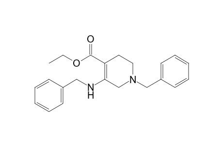1-benzyl-5-(benzylamino)-1,2,3,6-tetrahydroisonicotinic acid, ethyl ester
