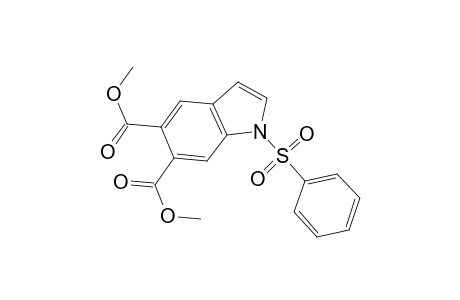 Dimethyl 1-phenylsulfonylindole-5,6-dicarboxylate
