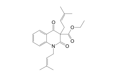 3-CARBETHOXY-1,3-BIS-(3',3'-DIMETHYLALLYL)-1,2,3,4-TETRAHYDROCHINOLIN-2,4-DION