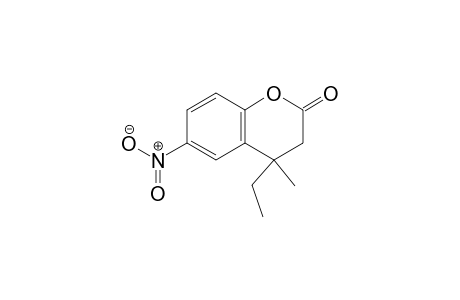 4-Ethyl-4-methyl-6-nitrochroman-2-one