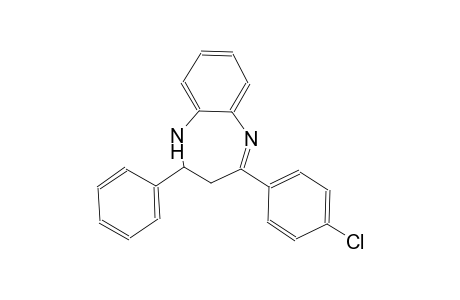 4-(4-Chlorophenyl)-2-phenyl-2,3-dihydro-1H-1,5-benzodiazepine