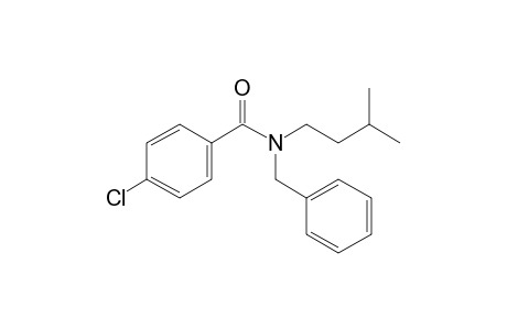 Benzamide, 4-chloro-N-benzyl-N-(3-methylbutyl)-