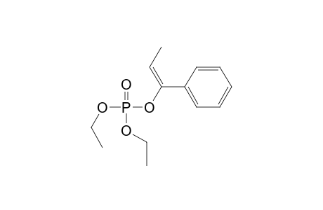 Phosphoric acid, diethyl 1-phenyl-1-propenyl ester, (E)-