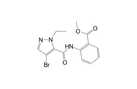 methyl 2-{[(4-bromo-1-ethyl-1H-pyrazol-5-yl)carbonyl]amino}benzoate