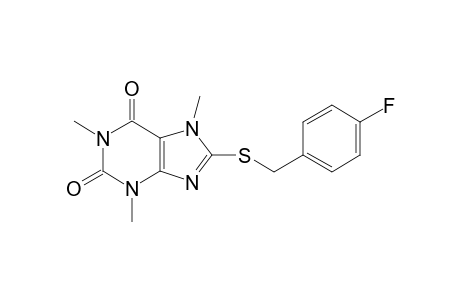 3,7-Dihydropurine-2,6-dione, 8-(4-fluorobenzylsulfanyl)-1,3,7-trimethyl-