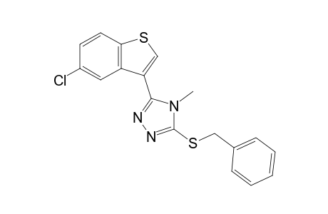 3-(benzylthio)-5-(5-chlorobenzo[b]thien-3-yl)-4-methyl-4H-1,2,4-triazole