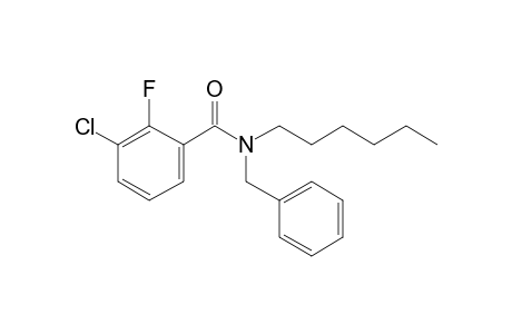 Benzamide, 3-chloro-2-fluoro-N-benzyl-N-hexyl-