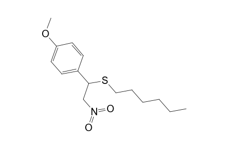 Hexyl(1-(4-methoxyphenyl)-2-nitroethyl)sulfide