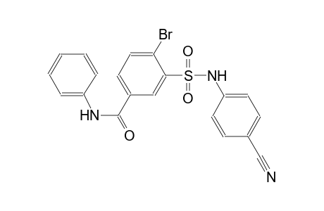 benzamide, 4-bromo-3-[[(4-cyanophenyl)amino]sulfonyl]-N-phenyl-