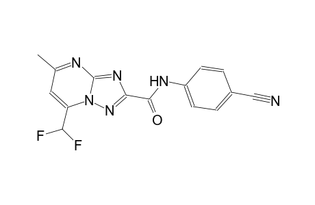 N-(4-cyanophenyl)-7-(difluoromethyl)-5-methyl[1,2,4]triazolo[1,5-a]pyrimidine-2-carboxamide
