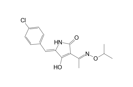 (Z)-5-(4-chlorobenzylidene)-4-hydroxy-3-((E)-1-(isopropoxyimino)ethyl)-pyrroline-2-one