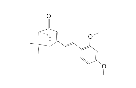 (1R,5S)-2-[(E)-2-(2,4-dimethoxyphenyl)ethenyl]-7,7-dimethylbicyclo[3.1.1]hept-2-en-4-one