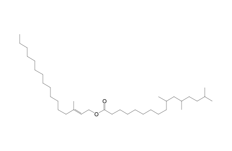 10,12,15-Trimethylhexadecanoic Acid (2E)-3-Methylhexadec-2-enyl Ester