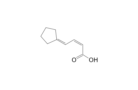 (Z)-4-cyclopentylidene-2-butenoic acid