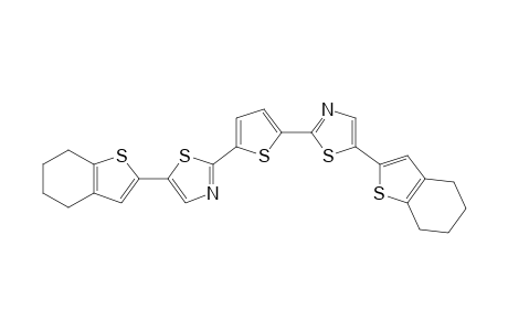 2,5-bis[5'-(4",5',6',7")-Tetrahydrobenzo[b]thiophen-2"-yl)-2'-thiazolyl]thiophene