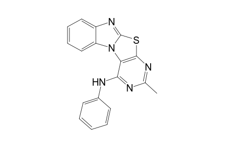 4-( Phenylamino)-2-methylpyrimidino[4',5' : 4,5]thiazolo[3,2-a]benzimidazole