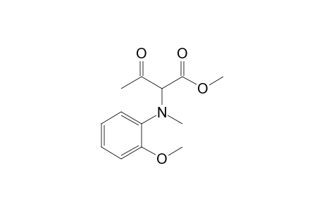 Methyl 2-[N-(2-methoxyphenyl)-N-methylamino]-3-oxobutanoate