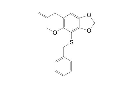 5-Methoxy-4-(benzylthio)-6-(2'-propenyl)-1,3-benzodioxole