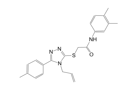 2-{[4-allyl-5-(4-methylphenyl)-4H-1,2,4-triazol-3-yl]sulfanyl}-N-(3,4-dimethylphenyl)acetamide