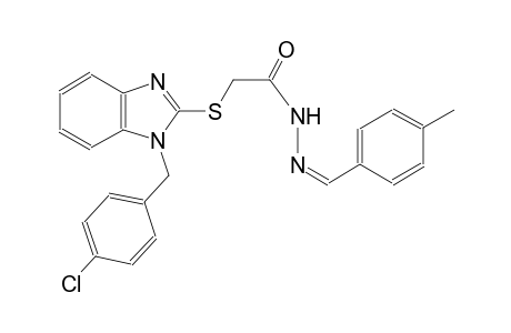 acetic acid, [[1-[(4-chlorophenyl)methyl]-1H-benzimidazol-2-yl]thio]-, 2-[(Z)-(4-methylphenyl)methylidene]hydrazide