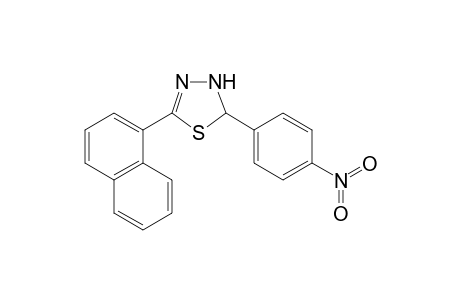 1,3,4-2-Thiadiazoline, 2-(1-naphthyl)-5-(4-nitrophenyl)-
