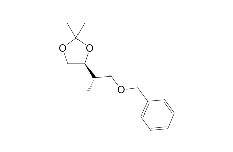 (4S)-4-[(1S)-2-(benzyloxy)-1-methylethyl]-2,2-dimethyl-1,3-dioxolane