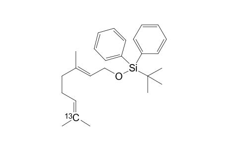 (7-13C)-(E)-tert-butyl((3,7-dimethylocta-2,6-dien-1-yl)oxy)diphenylsilane