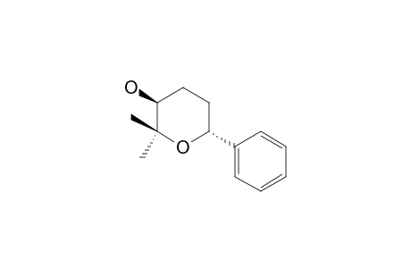 (3S,6R)-2,2-dimethyl-6-phenyloxan-3-ol
