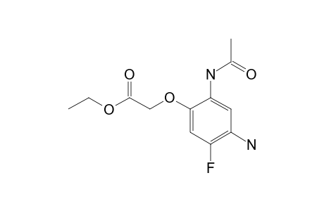 2-ACETAMIDO-4-AMINO-5-FLUOROPHENOXY-ACETIC-ACID-ETHYLESTER