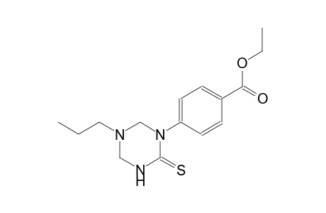 ethyl 4-(5-propyl-2-thioxotetrahydro-1,3,5-triazin-1(2H)-yl)benzoate