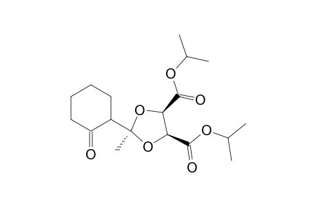 Bis(1-methylethyl) (4R)-trans-2-methyl-2-(2-oxocyclohexyl)-1,3-dioxolane-4,5-dicarboxylate