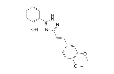 2-{3-[(E)-2-(3,4-dimethoxyphenyl)ethenyl]-1H-1,2,4-triazol-5-yl}phenol