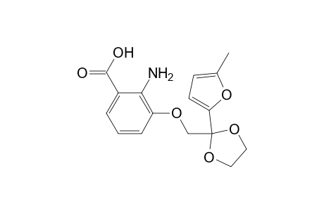 Benzoic acid, 2-amino-3-[[2-(5-methyl-2-furanyl)-1,3-dioxolan-2-yl]methoxy]-